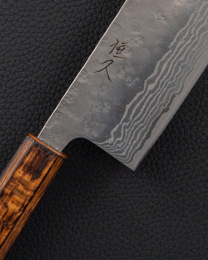 TSUNEHISA 440C Tsuchime Damascus Nakiri 165 mm Tsunehisa