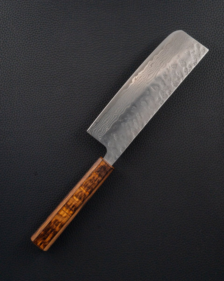 TSUNEHISA 440C Tsuchime Damascus Nakiri 165 mm Tsunehisa