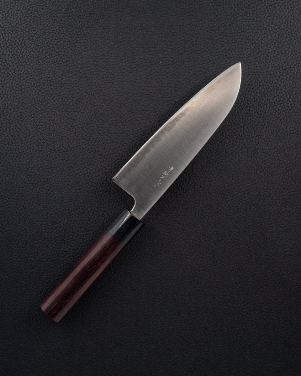 TSUNEHISA Aogami Super Migaki Rosewood Santoku 165 mm Tsunehisa