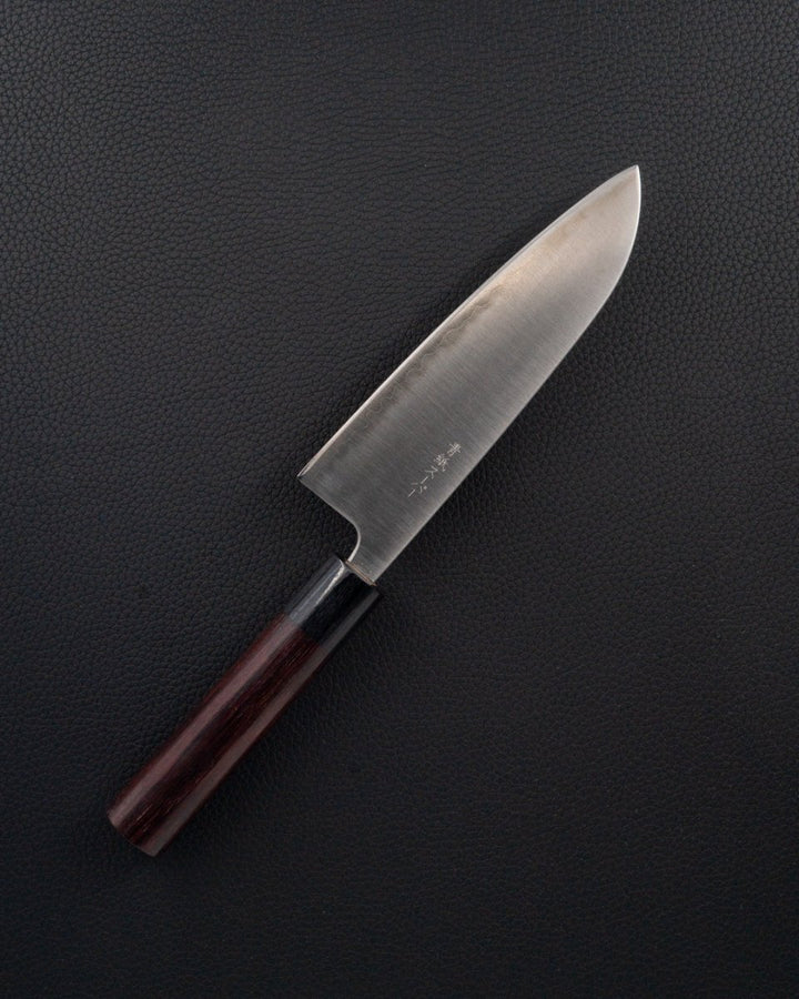 TSUNEHISA Aogami Super Migaki Rosewood Santoku 165 mm Tsunehisa
