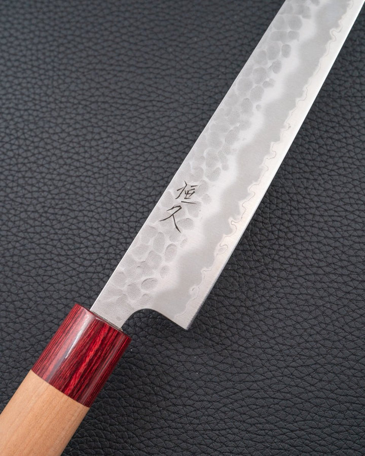 TSUNEHISA AS Tsuchime Red Cherry Sujihiki 240 mm Tsunehisa