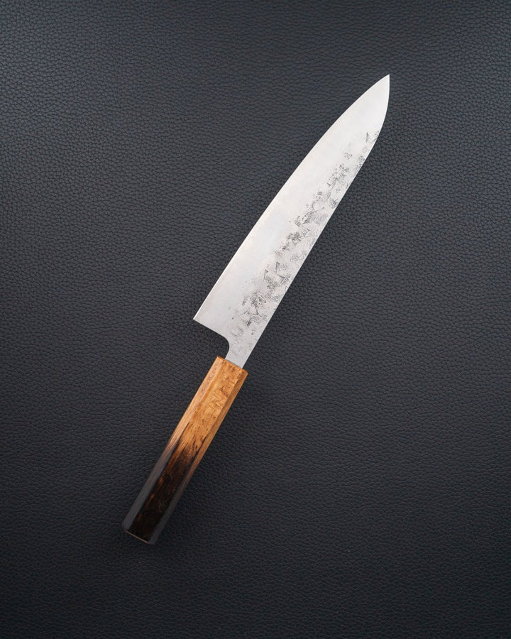 TSUNEHISA SLD Washiji Burnt Oak Gyuto 210 mm Tsunehisa