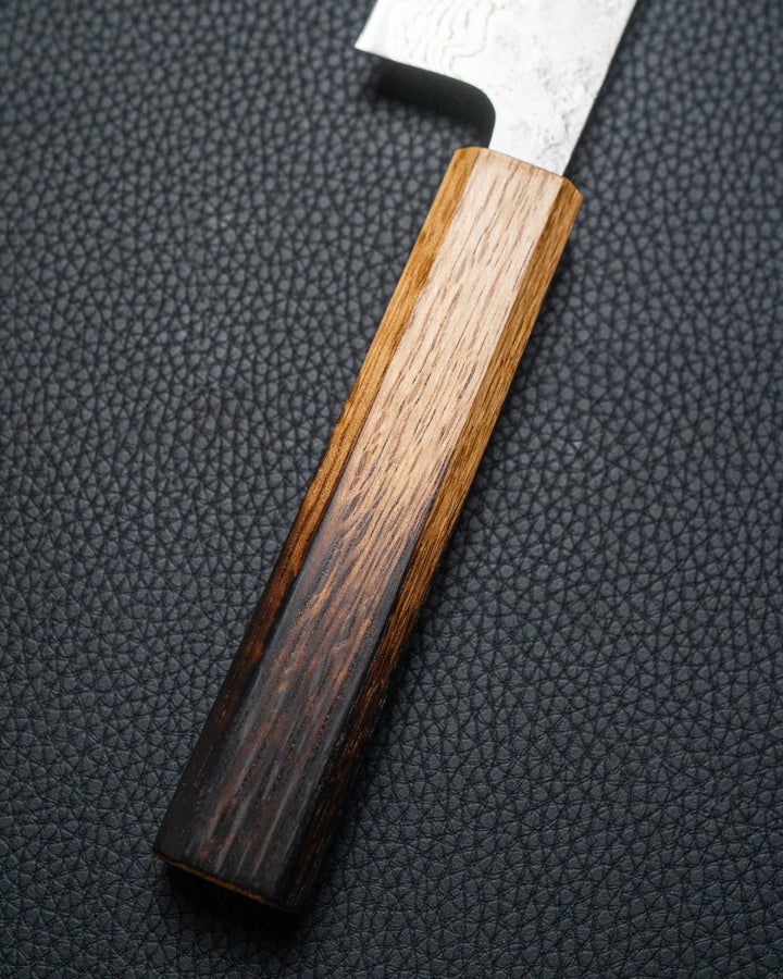 TSUNEHISA Tsuchime Damascus Burnt Oak Bunka 170 mm Tsunehisa