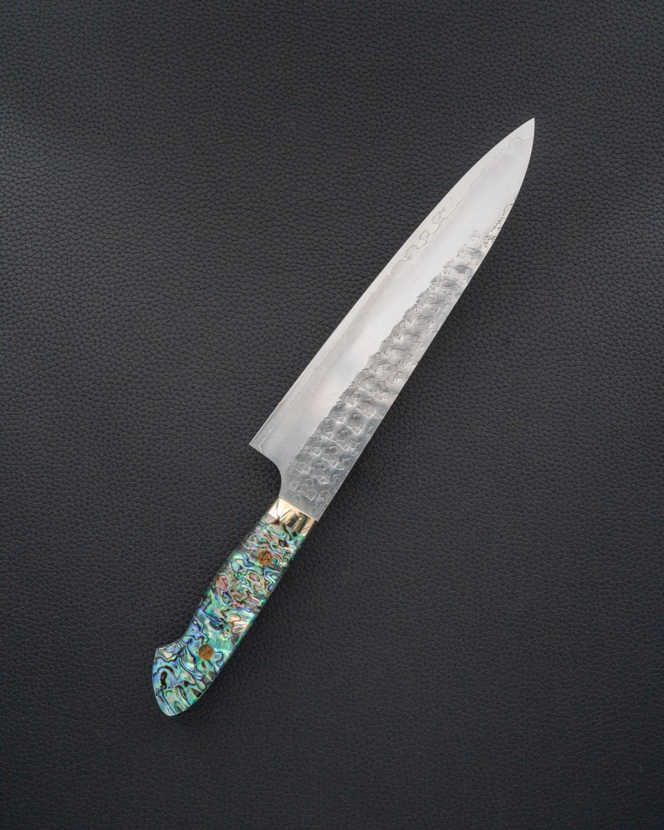 YOSHIMI KATO SG2 Minamo Abalone Gyuto 210 mm tomatosharp