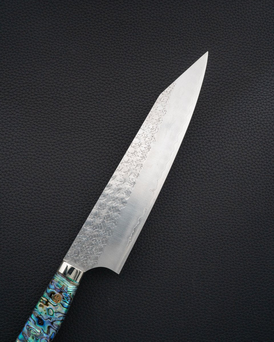 YOSHIMI KATO SG2 Minamo Abalone Kiritsuke Gyuto 210 mm tomatosharp