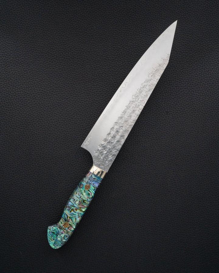 YOSHIMI KATO SG2 Minamo Abalone Kiritsuke Gyuto 210 mm tomatosharp