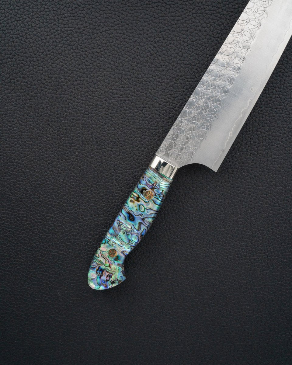 YOSHIMI KATO SG2 Minamo Abalone Kiritsuke Gyuto 210 mm tomatosharp