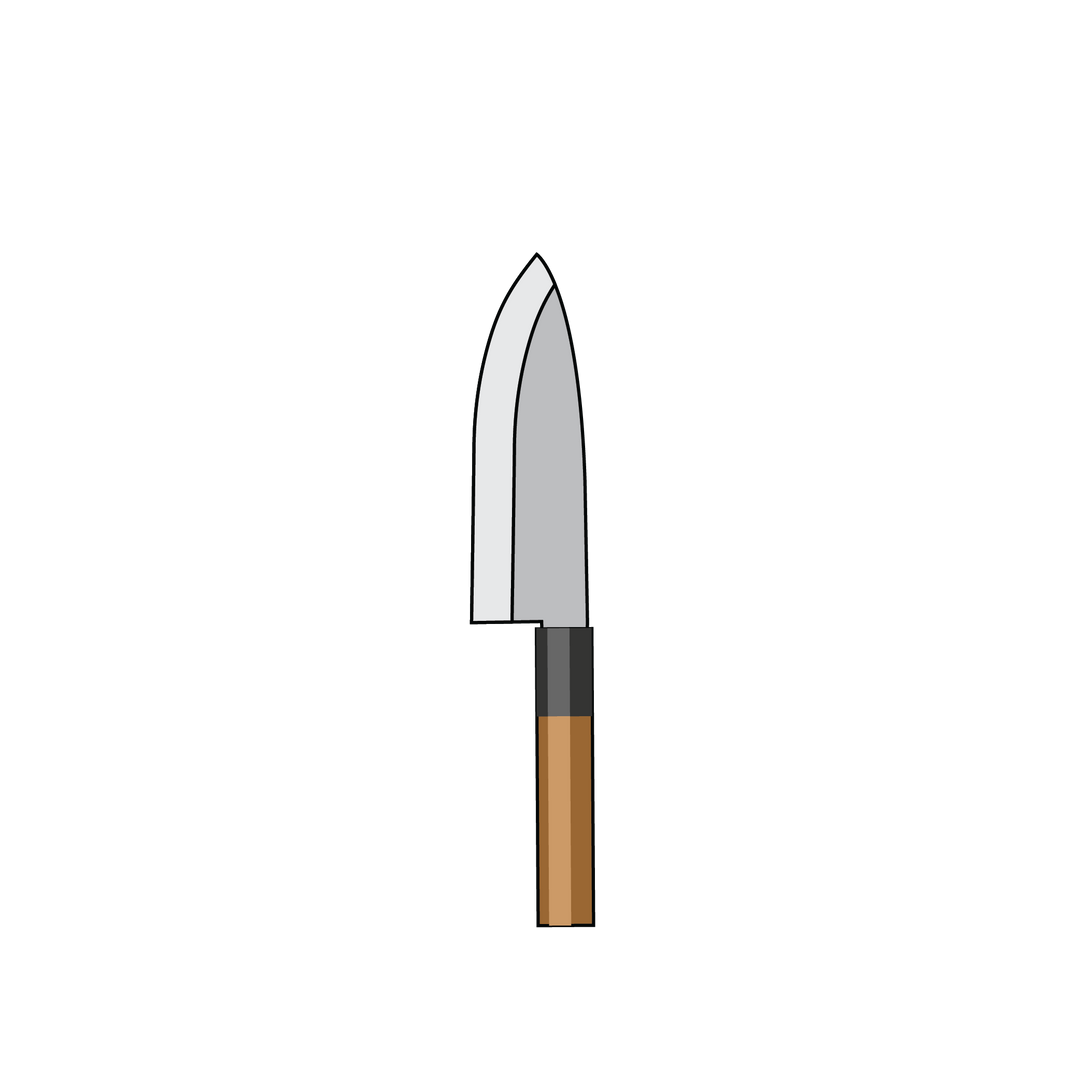 Single bevel kniv Yanagiba / Deba o.l. tomatosharp