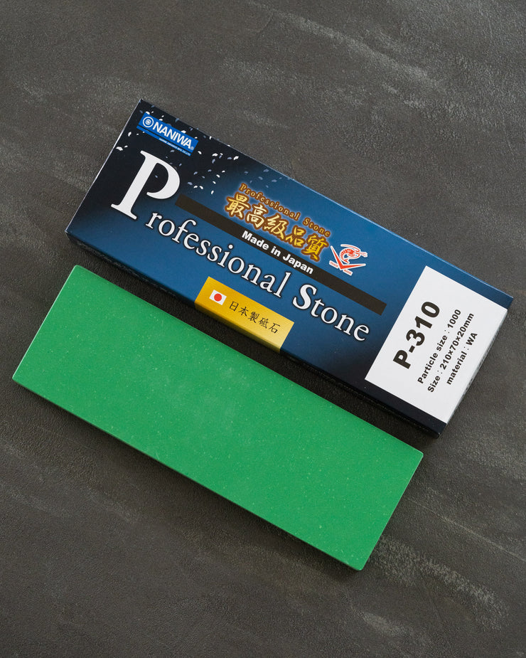 Naniwa Professional 1000 box and green stone